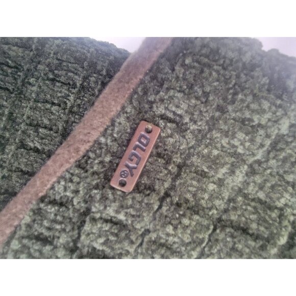 Olgy Green Knit Beanie & Scarf Set With Fleece Lining For Cold Weather Comfort - Picture 3 of 8